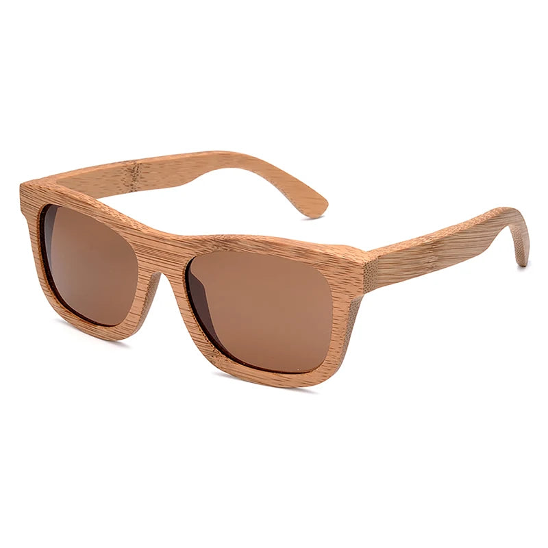 BOBO BIRD Square Men Sunglasses Ladies Polarized UV Protection Eyewear Women Bamboo Sun Glasses lunettes femmes solaire